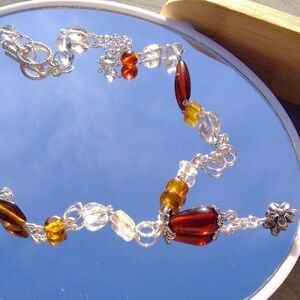 Glass Bead Funky Necklace